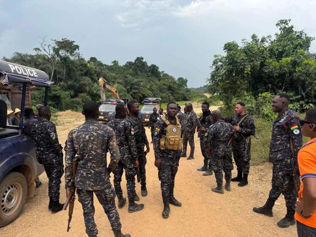 Western Regional police raid galamsey sites, arrest 15 suspects