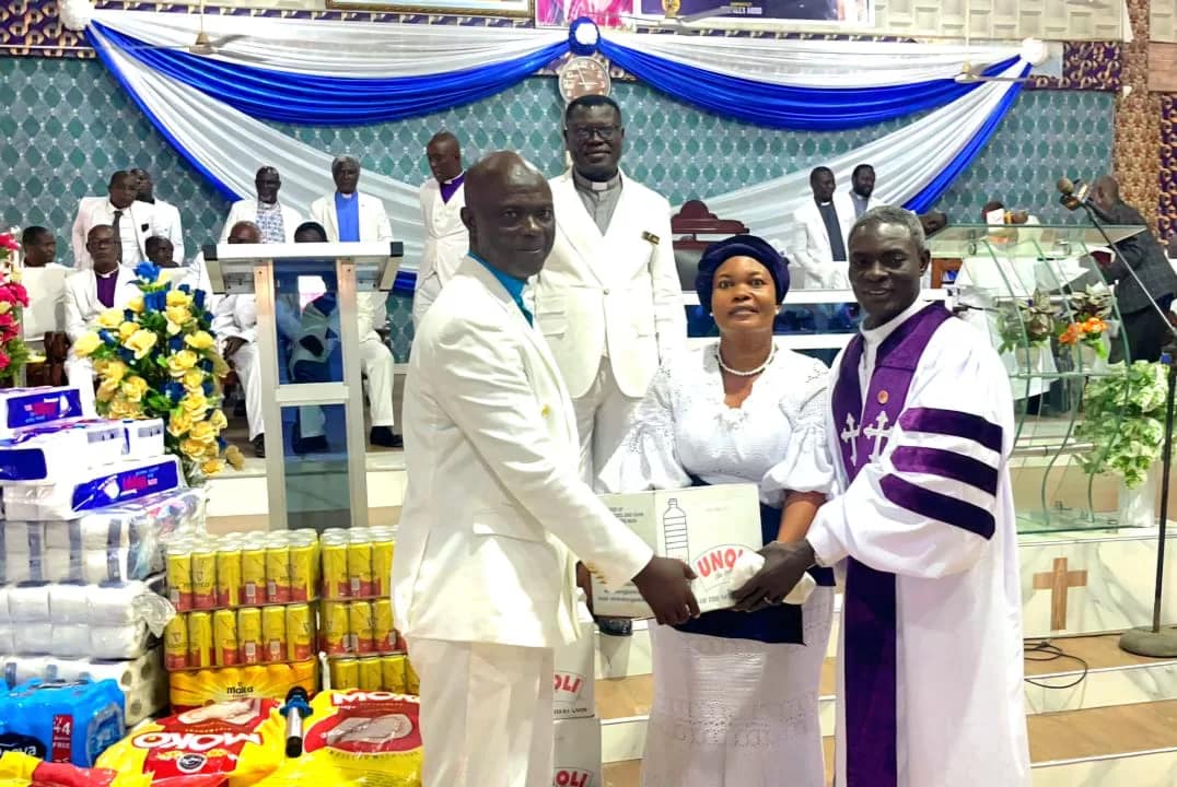 CDC Chairman Apostle Alex Aidoo Donates To Sick Members @ 66th Church Anniversary