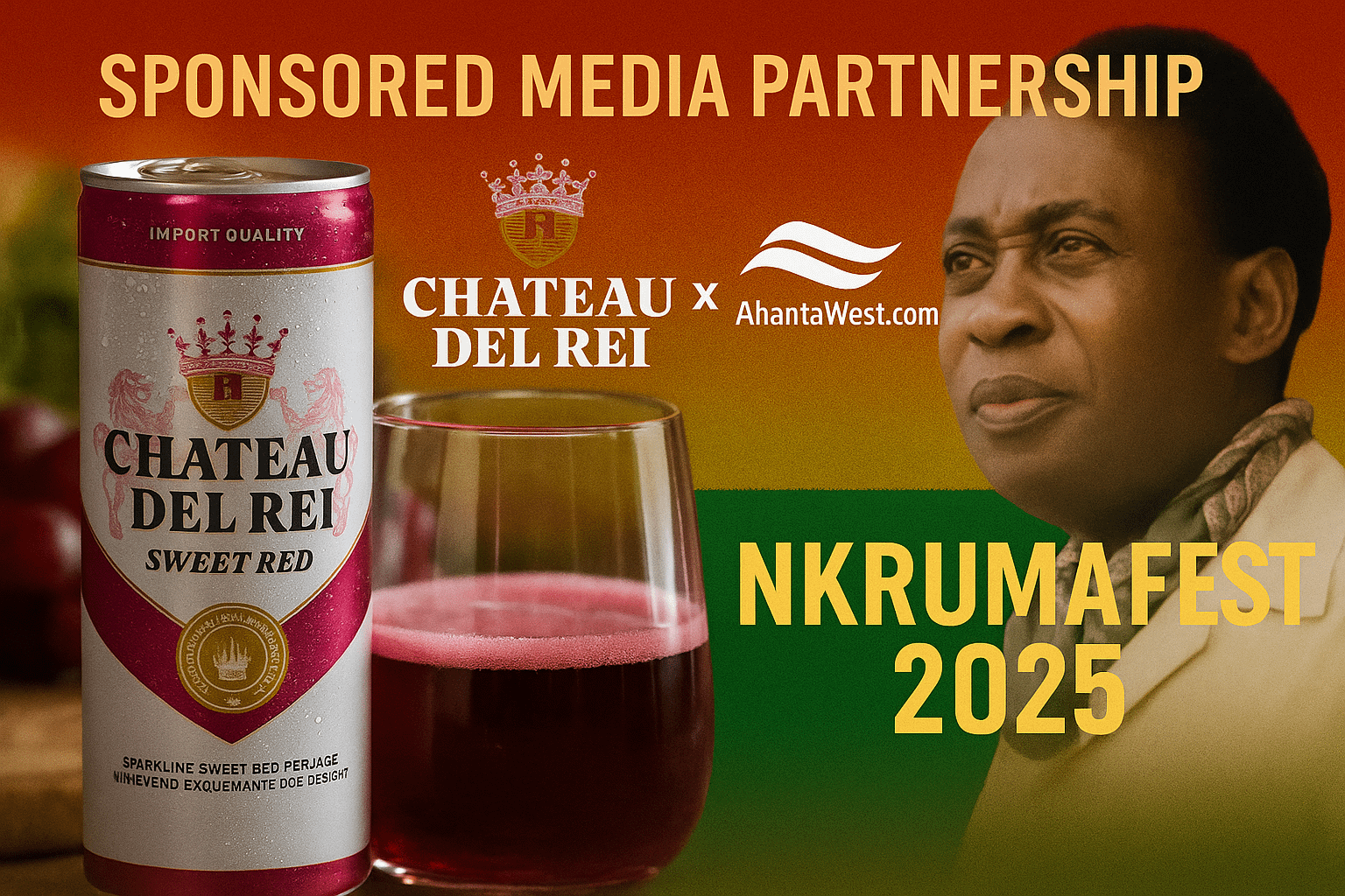 Chateau Del Rei Partners with Ahantawest.com to Sponsor NkrumahFest 2025 Coverage