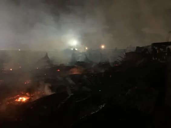 One dead in fire at Madina Redco, over 150 structures destroyed