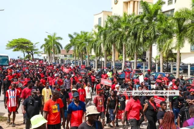 Opposition parties stage mass protest against Chief Justice’s suspension…PHOTOS