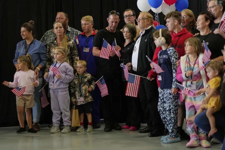 First Group of South African Afrikaner Refugees Arrives in U.S. Under Trump Policy