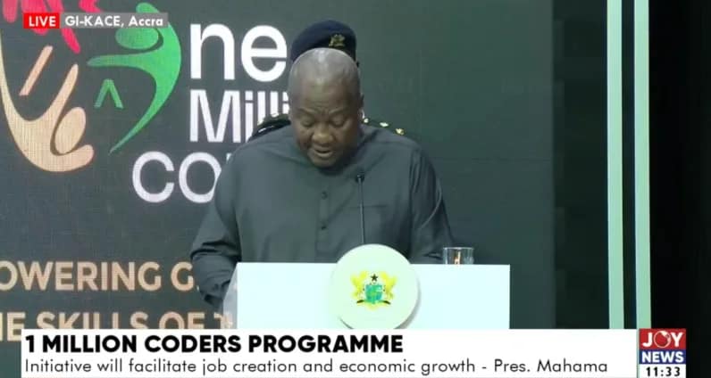 One Million Coders programme key to Ghana’s digital future – Mahama